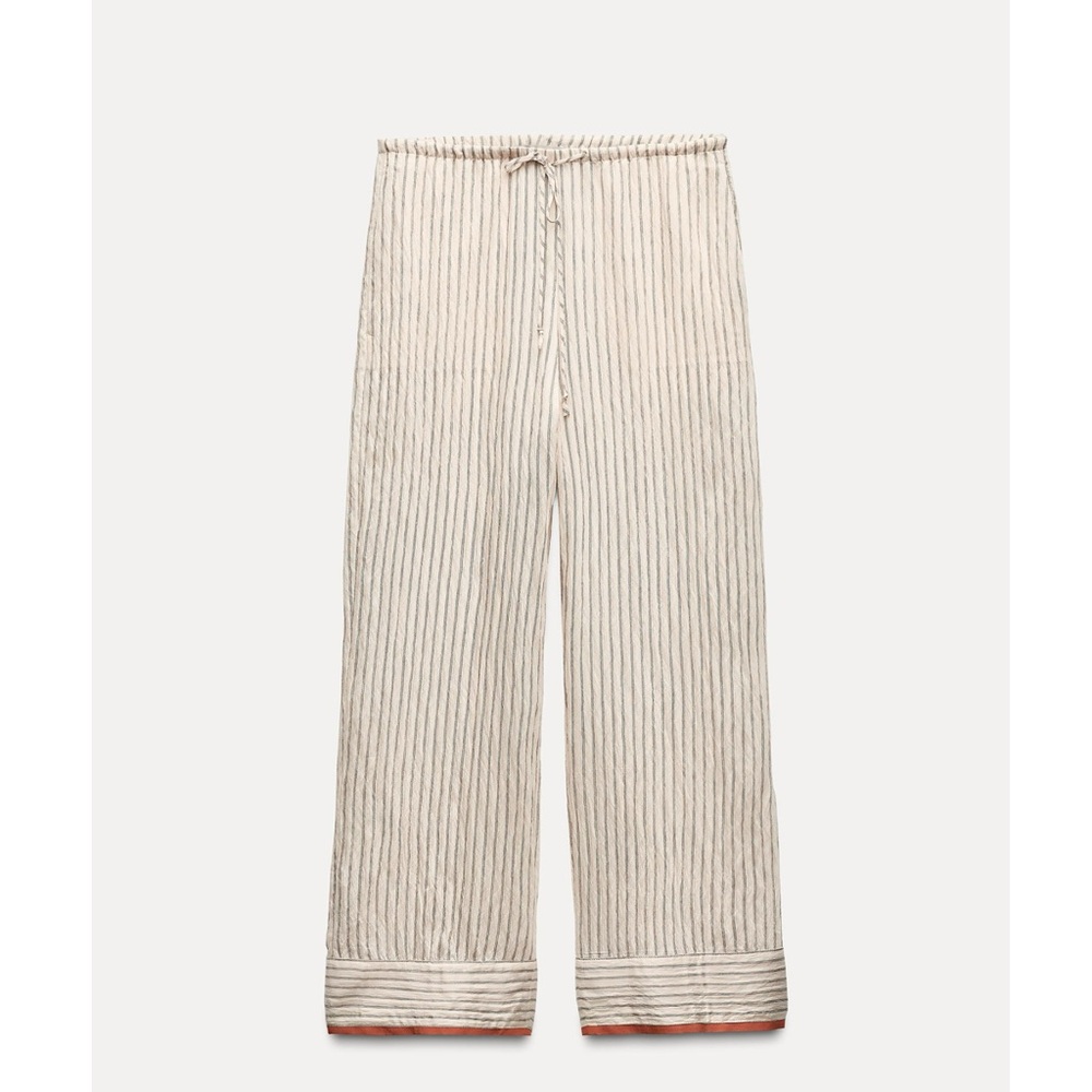 Striped Cream Pants